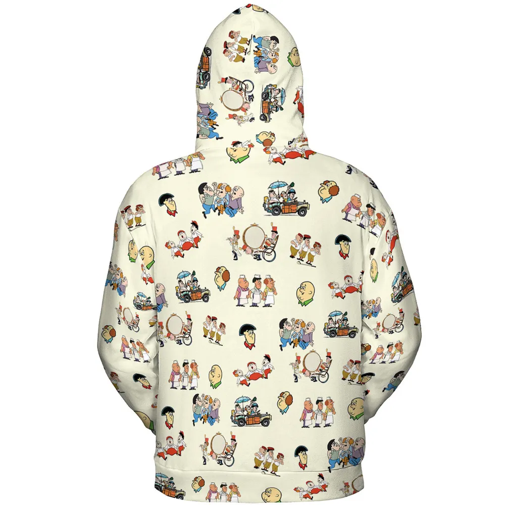 Three Stooges Cartoon 1965 All-over Print Hoodie - 5