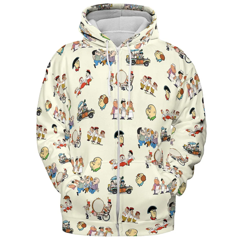 Three Stooges Cartoon 1965 All-over Print Hoodie - 4