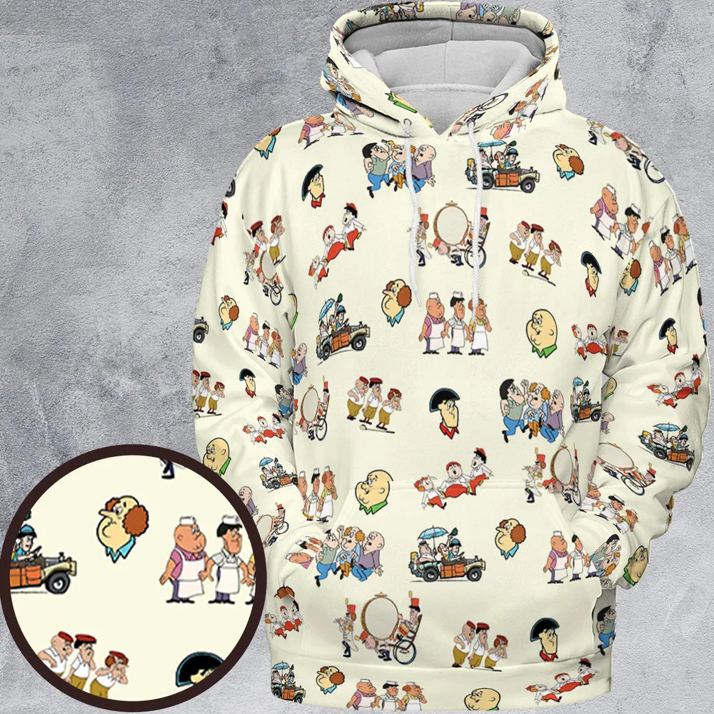 Three Stooges Cartoon 1965 All-over Print Hoodie - 2