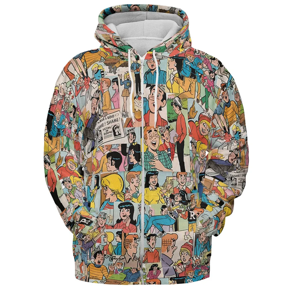 Archie Comics Characters Collage All-over Print Hoodie - 4