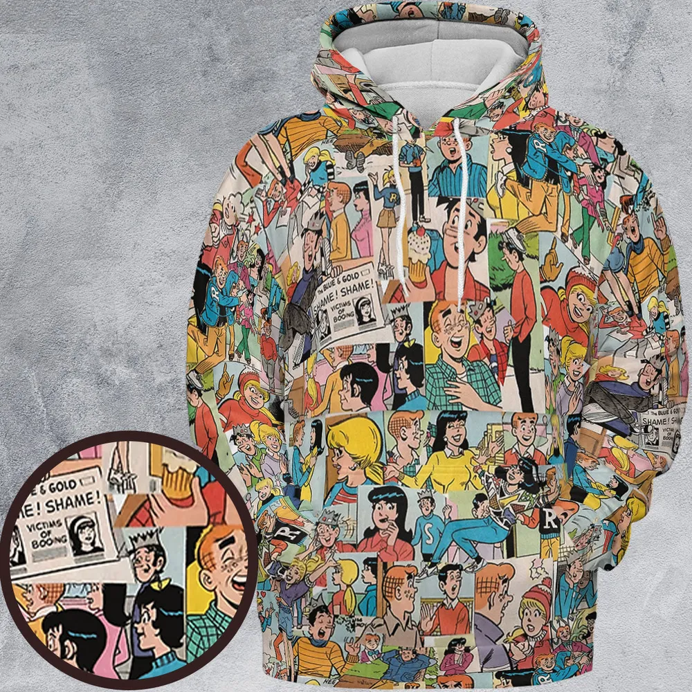Archie Comics Characters Collage All-over Print Hoodie - 2
