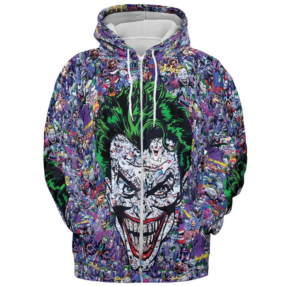 Joker The Most Favourite Characters Pattern All-over Print Hoodie - 4