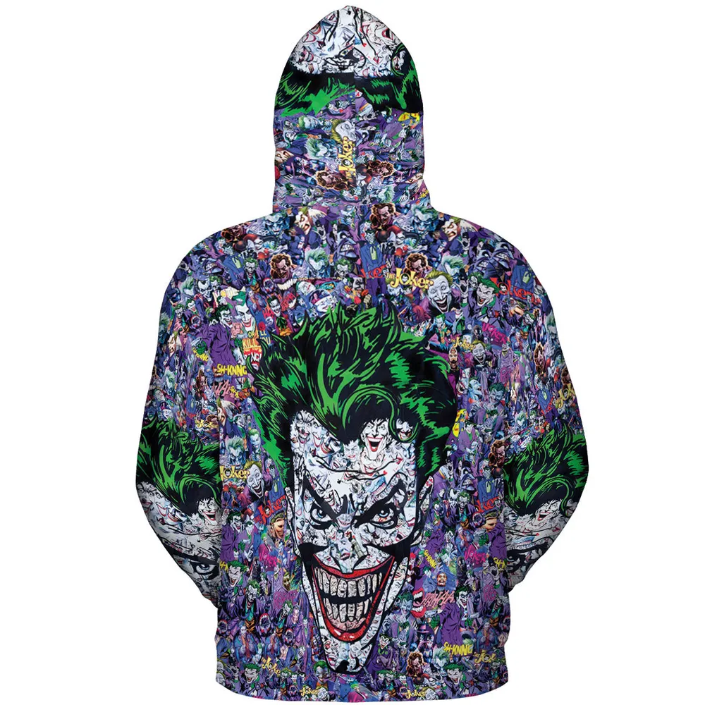 Joker The Most Favourite Characters Pattern All-over Print Hoodie - 5