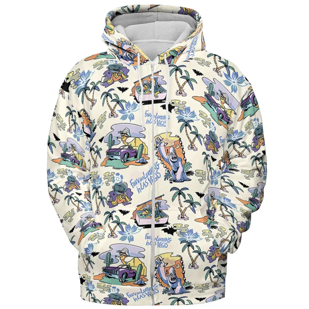 Vacation Fear and Loathing In Las Vegas Pattern All-over Print Hoodie - 4