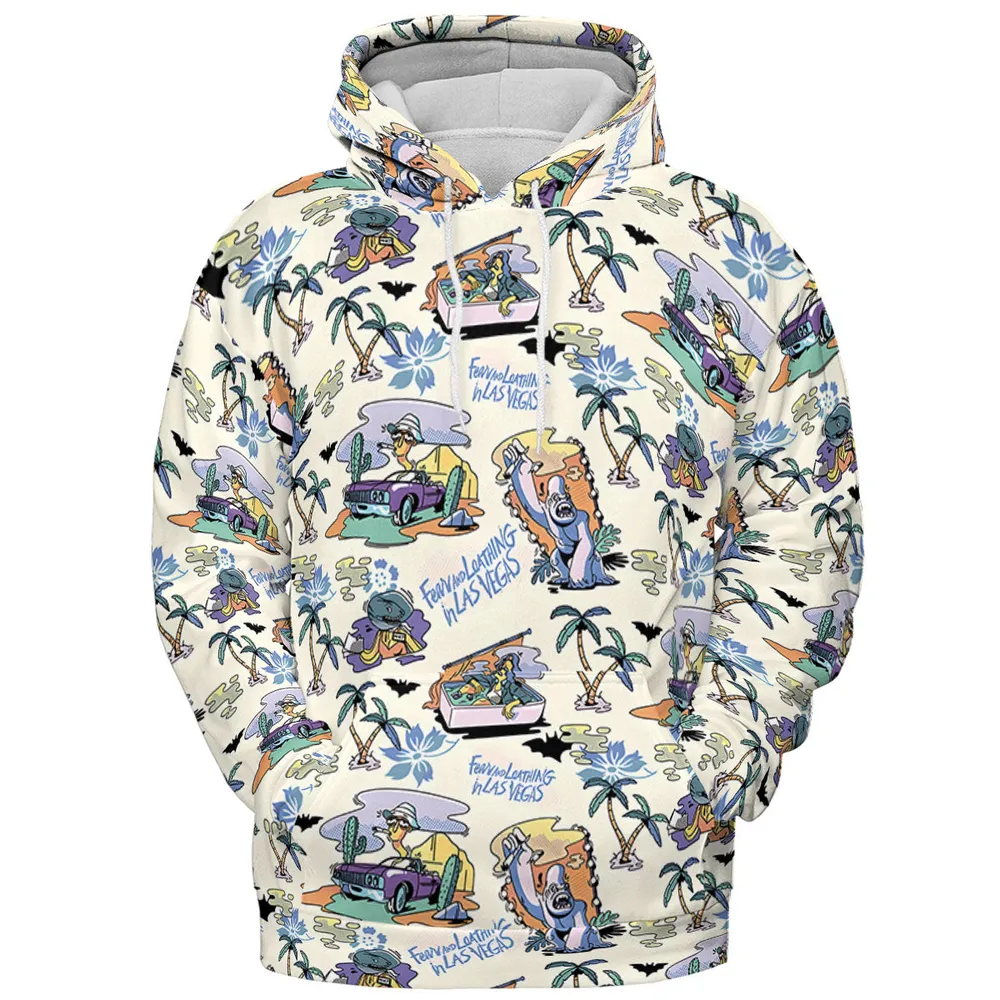Vacation Fear and Loathing In Las Vegas Pattern All-over Print Hoodie - 3