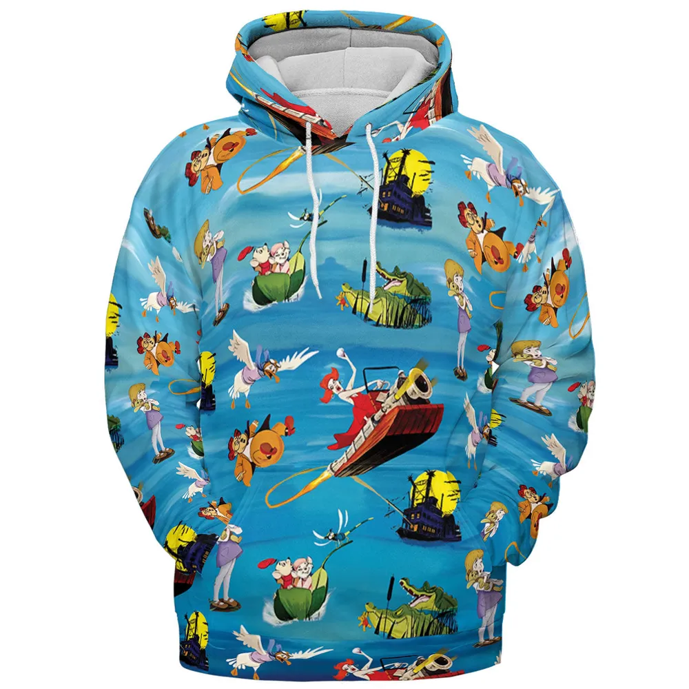 Chasing The Rescuers Characters All-over Print Hoodie - 3
