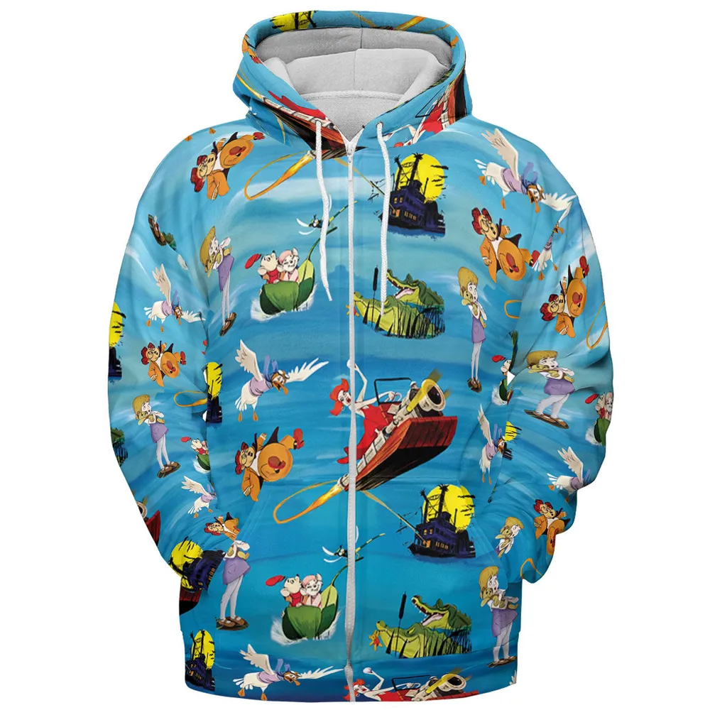 Chasing The Rescuers Characters All-over Print Hoodie - 4
