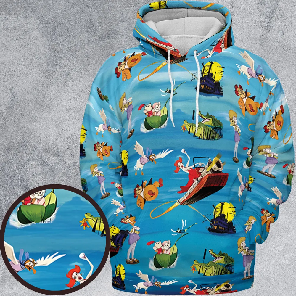 Chasing The Rescuers Characters All-over Print Hoodie - 2