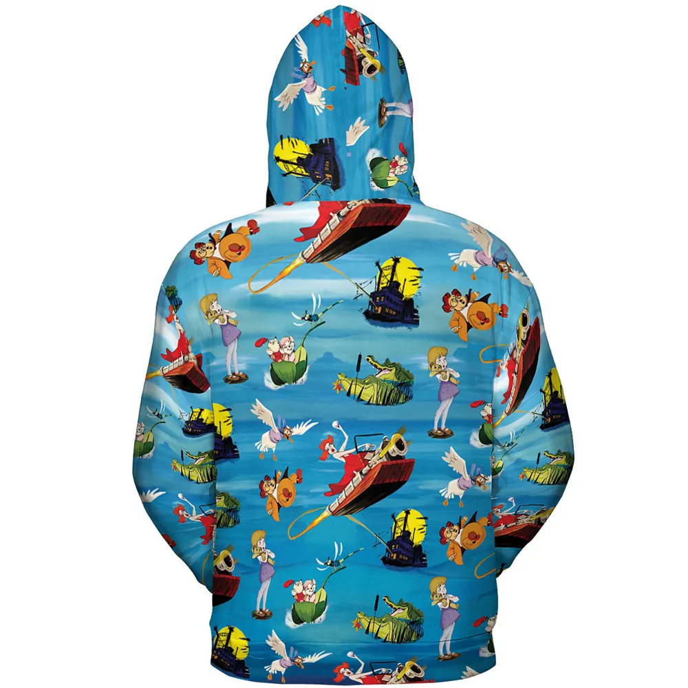 Chasing The Rescuers Characters All-over Print Hoodie - 5