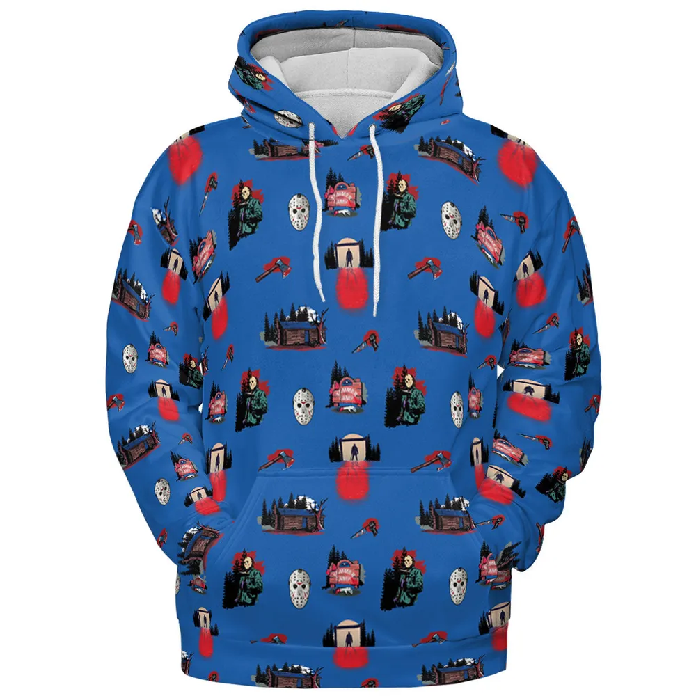 Jason Vorhees Camp Crystal Lake Halloween All-over Print Hoodie - 3