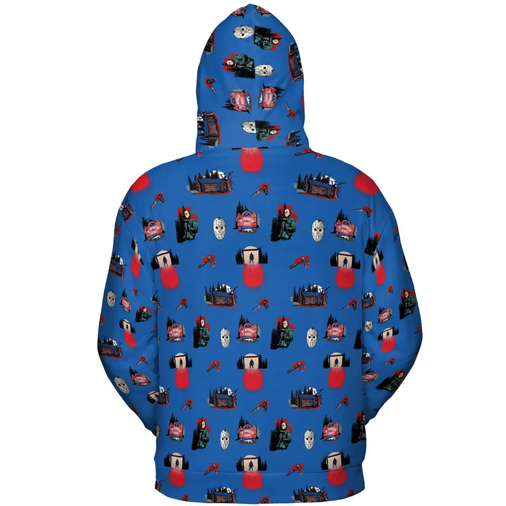 Jason Vorhees Camp Crystal Lake Halloween All-over Print Hoodie - 5
