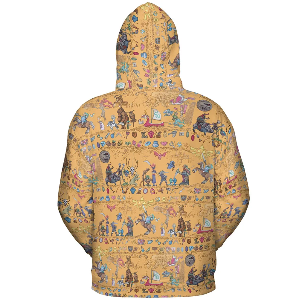 Link's Journey Tapestry The Legend Of Zelda All-over Print Hoodie - 5