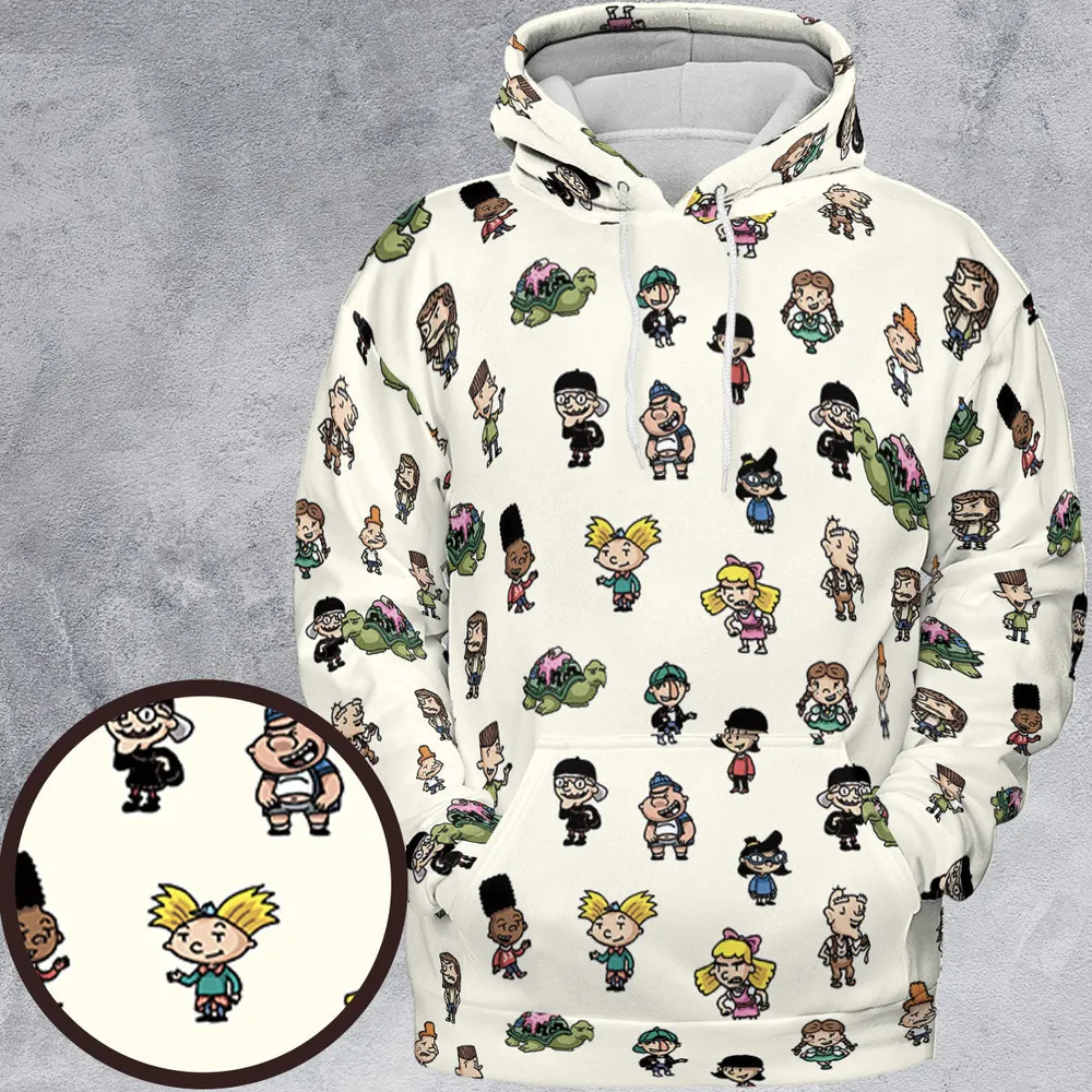 Hey Arnold Characters All-over Print Hoodie - 2