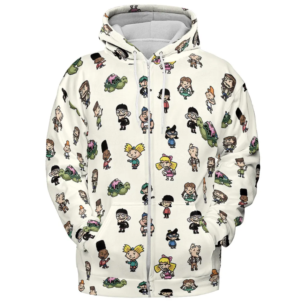 Hey Arnold Characters All-over Print Hoodie - 4