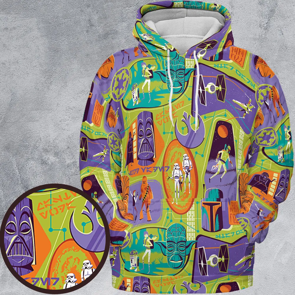 Summer Vibe Star Wars All-over Print Hoodie - 2