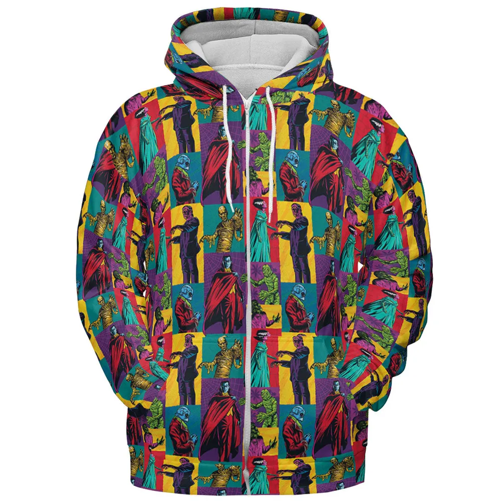 Monsterror Universal Classic Monsters All-over Print Hoodie - 4