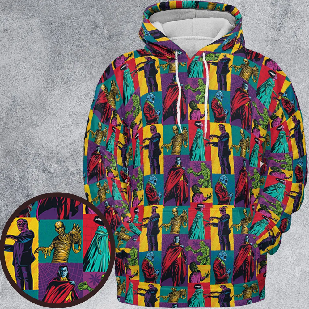 Monsterror Universal Classic Monsters All-over Print Hoodie - 2