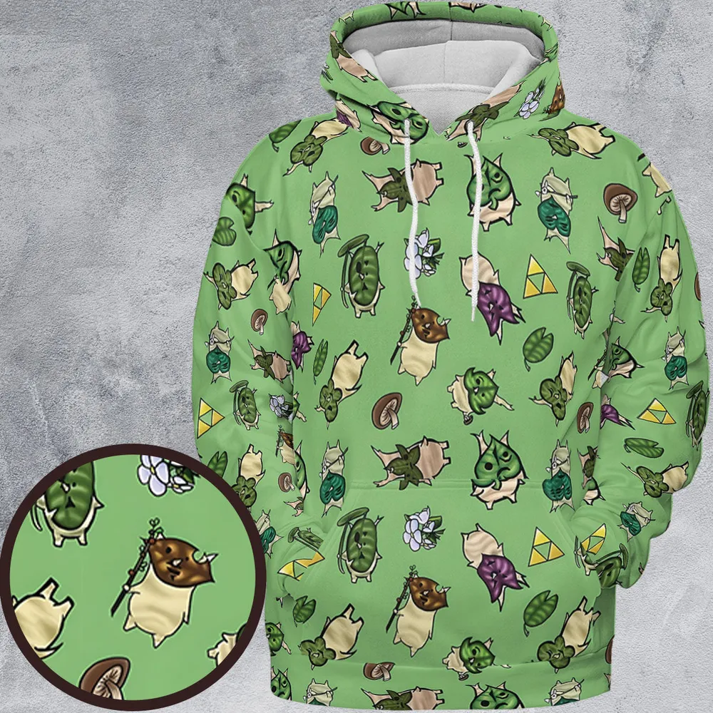 Korok Style The Legend of Zelda All-over Print Hoodie - 2