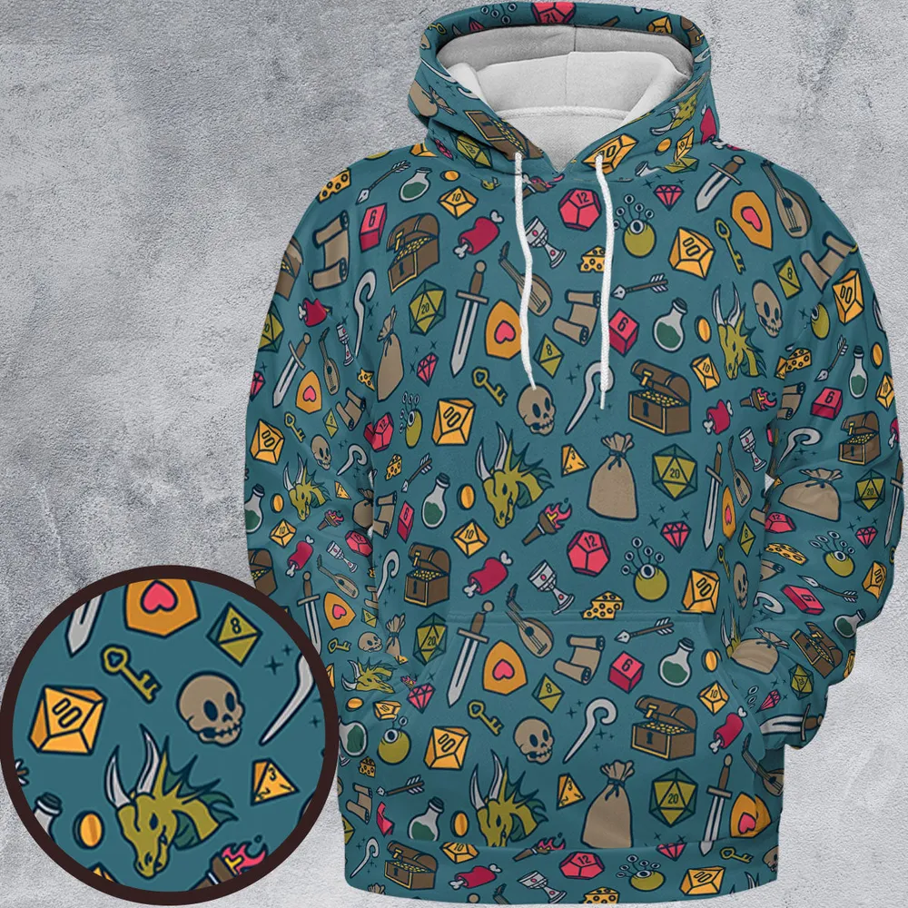 Play Your Role DnD All-over Print Hoodie - 2