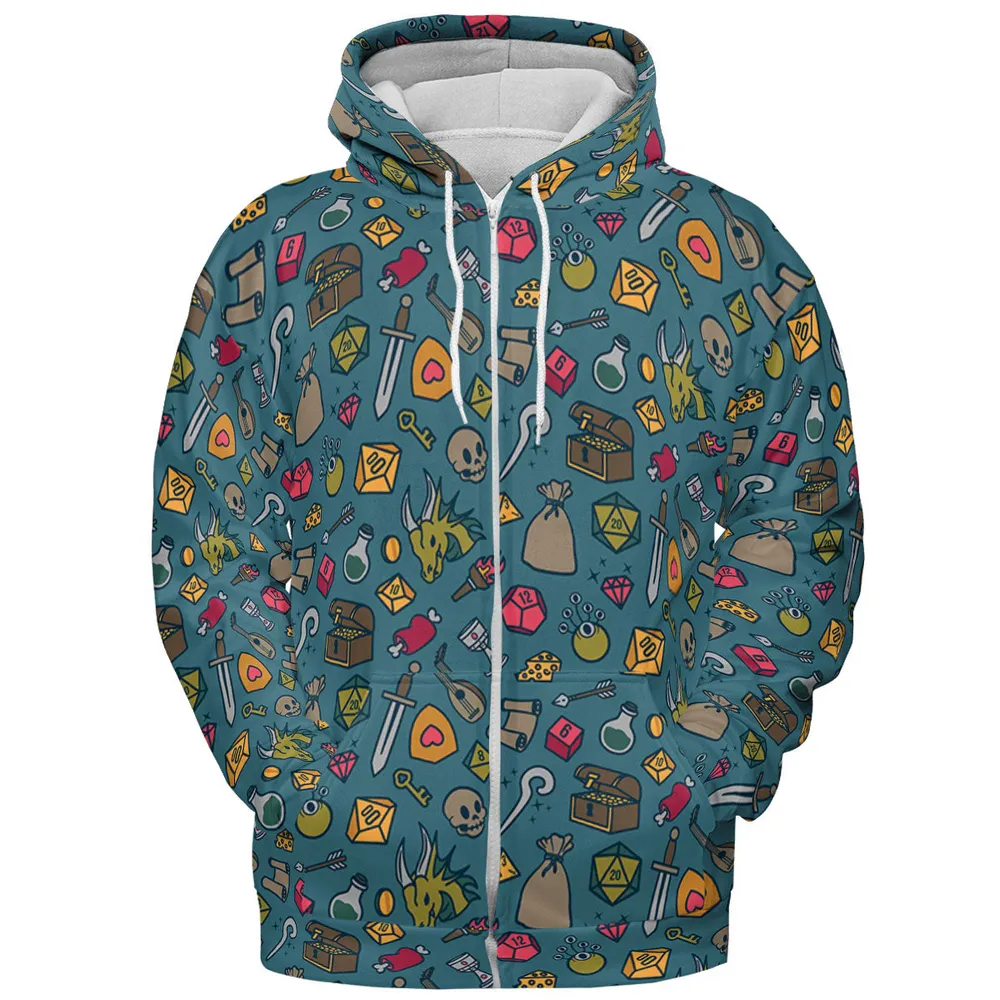 Play Your Role DnD All-over Print Hoodie - 4