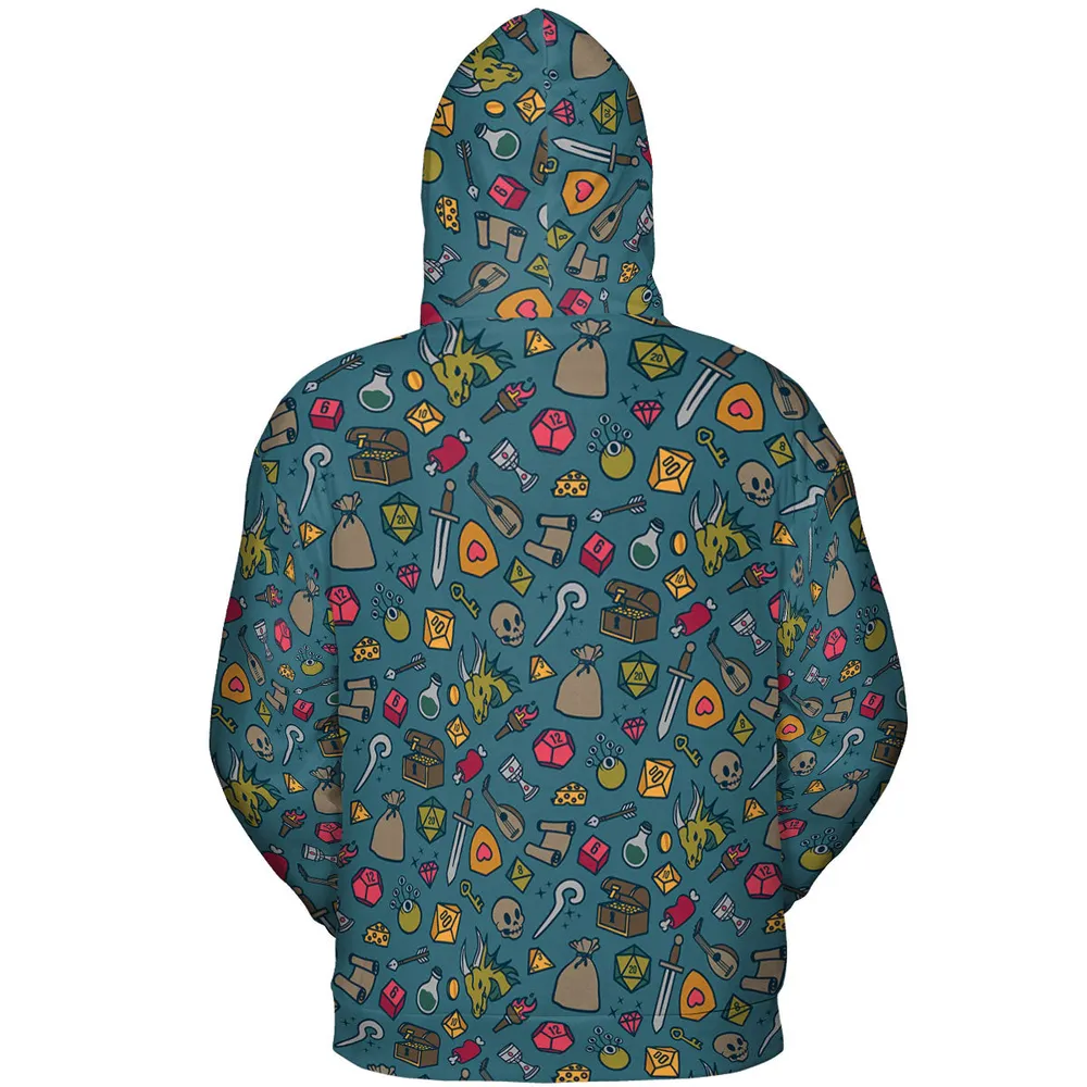 Play Your Role DnD All-over Print Hoodie - 5