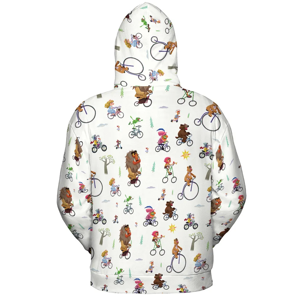 The Muppet Movie Bike Scene All-over Print Hoodie - 5