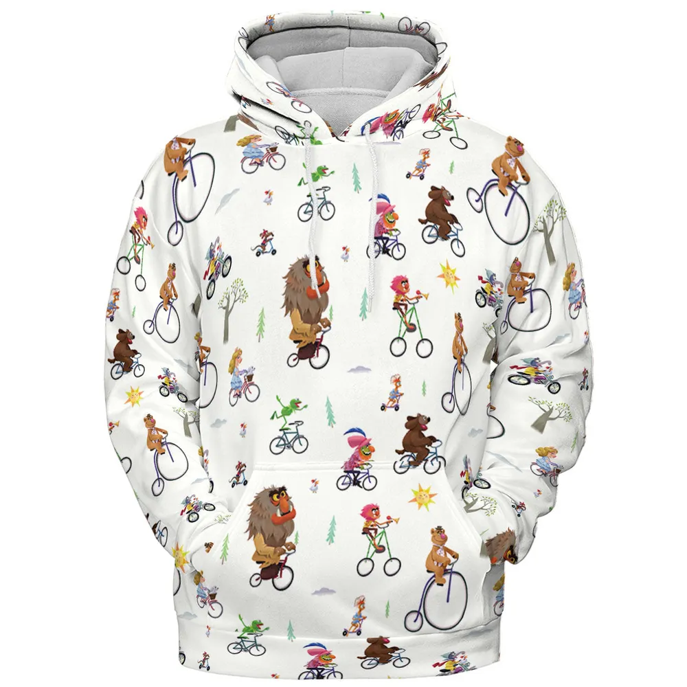 The Muppet Movie Bike Scene All-over Print Hoodie - 3