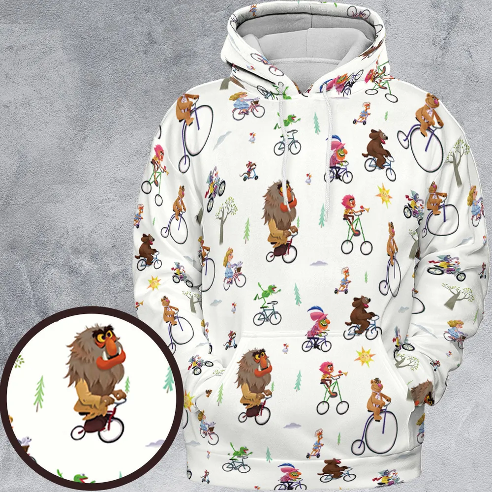 The Muppet Movie Bike Scene All-over Print Hoodie - 2