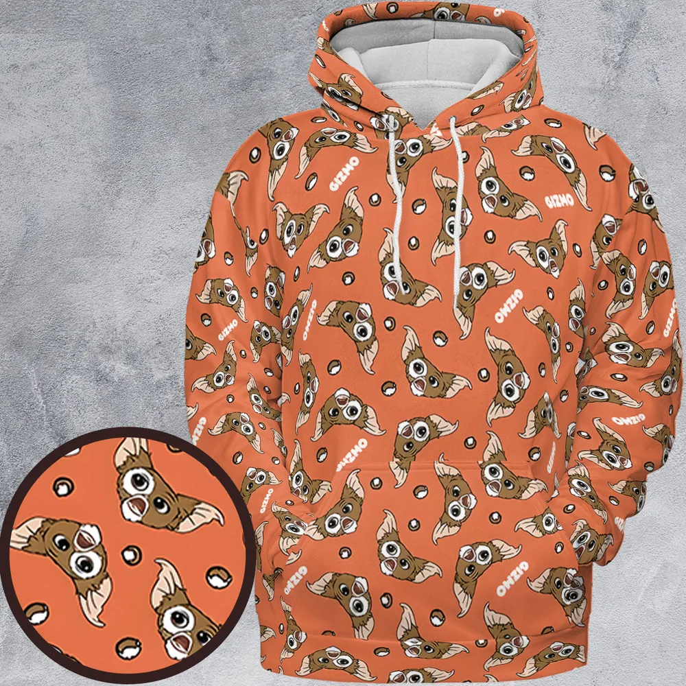 Gremlins Gizmo Head Toss All-over Print Hoodie - 2