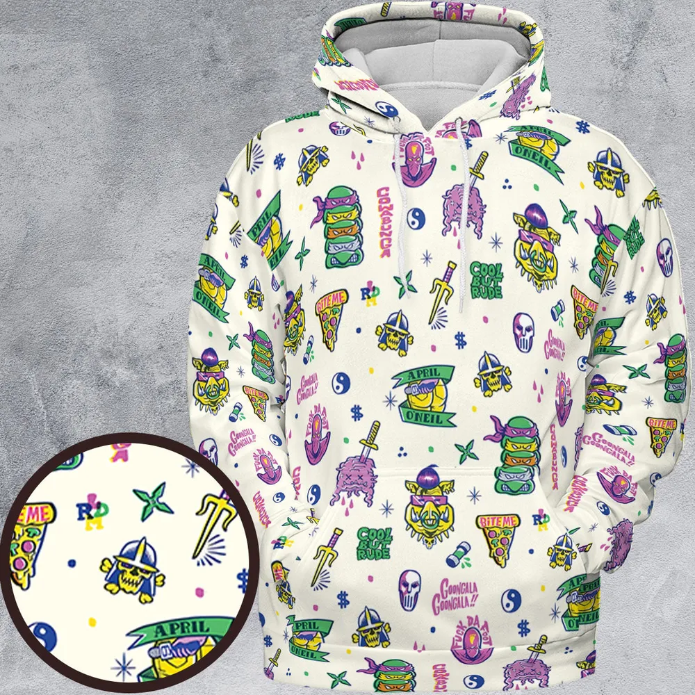 Shell Shock Teenage Mutant Ninja Turtles All-over Print Hoodie - 2