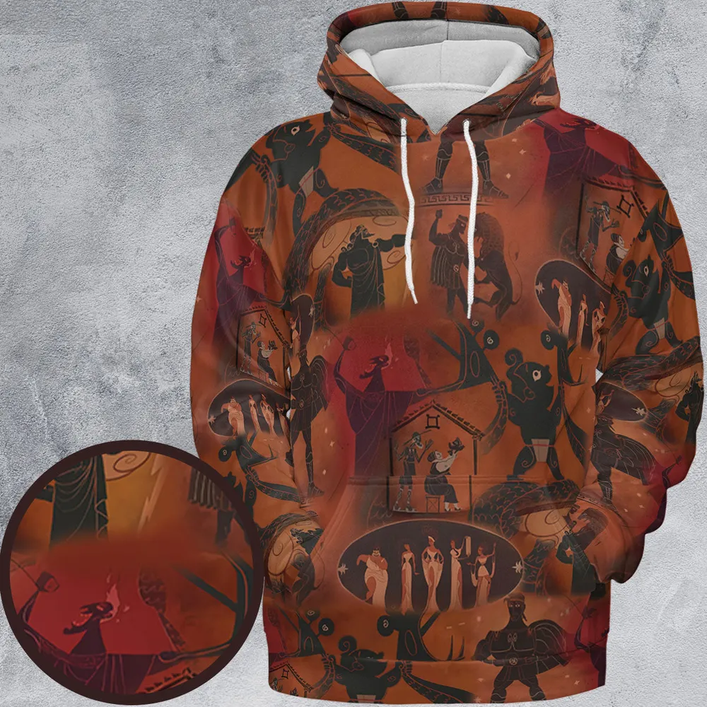 Ancient Hero Hercules 1997 Seamless All-over Print Hoodie - 2