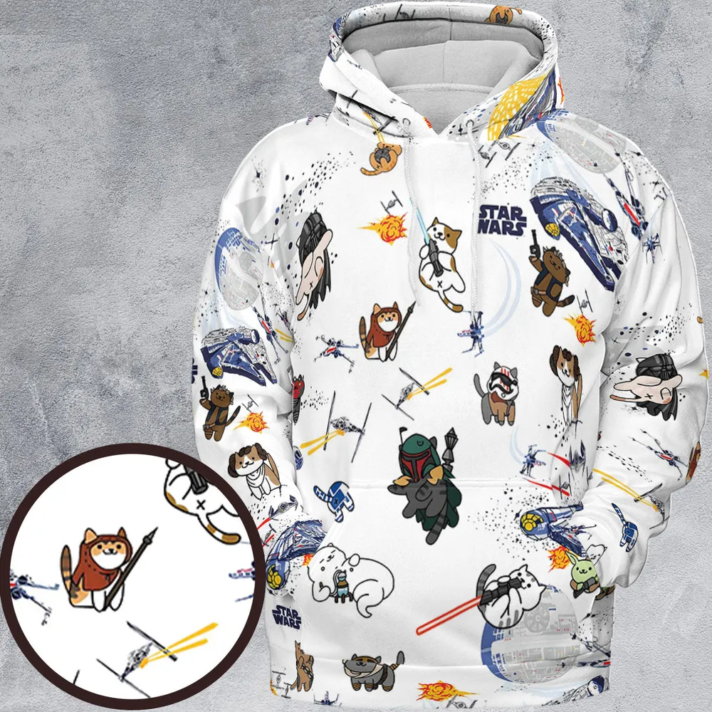 Star Wars Cats All-over Print Hoodie - 2