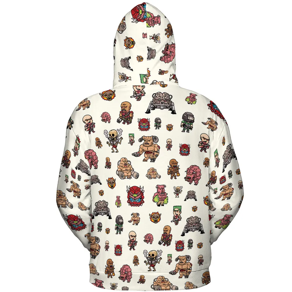 Doom Chibi Characters All-over Print Hoodie - 5
