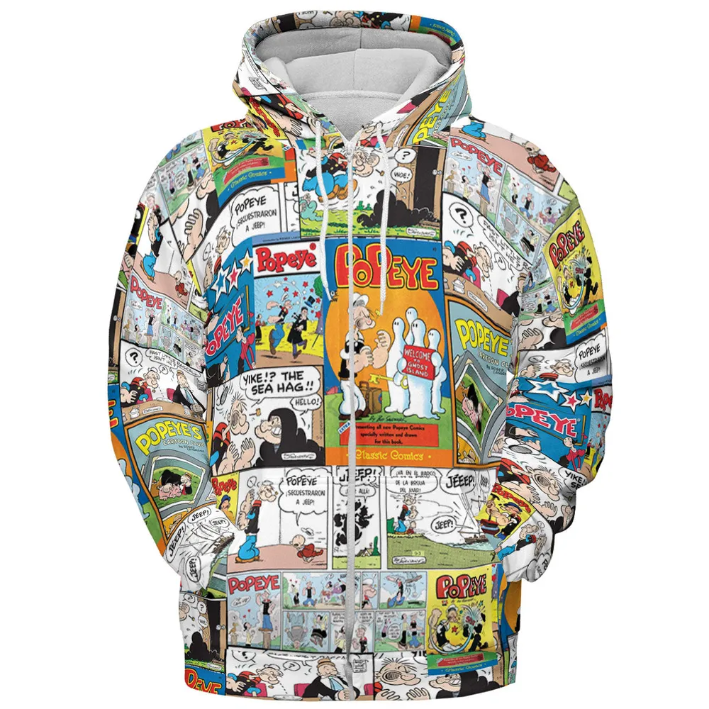 Olive Oyl Popeye Comic All-over Print Hoodie - 4
