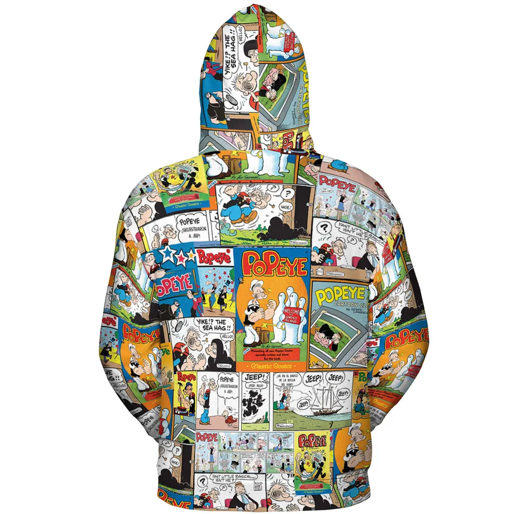 Olive Oyl Popeye Comic All-over Print Hoodie - 5