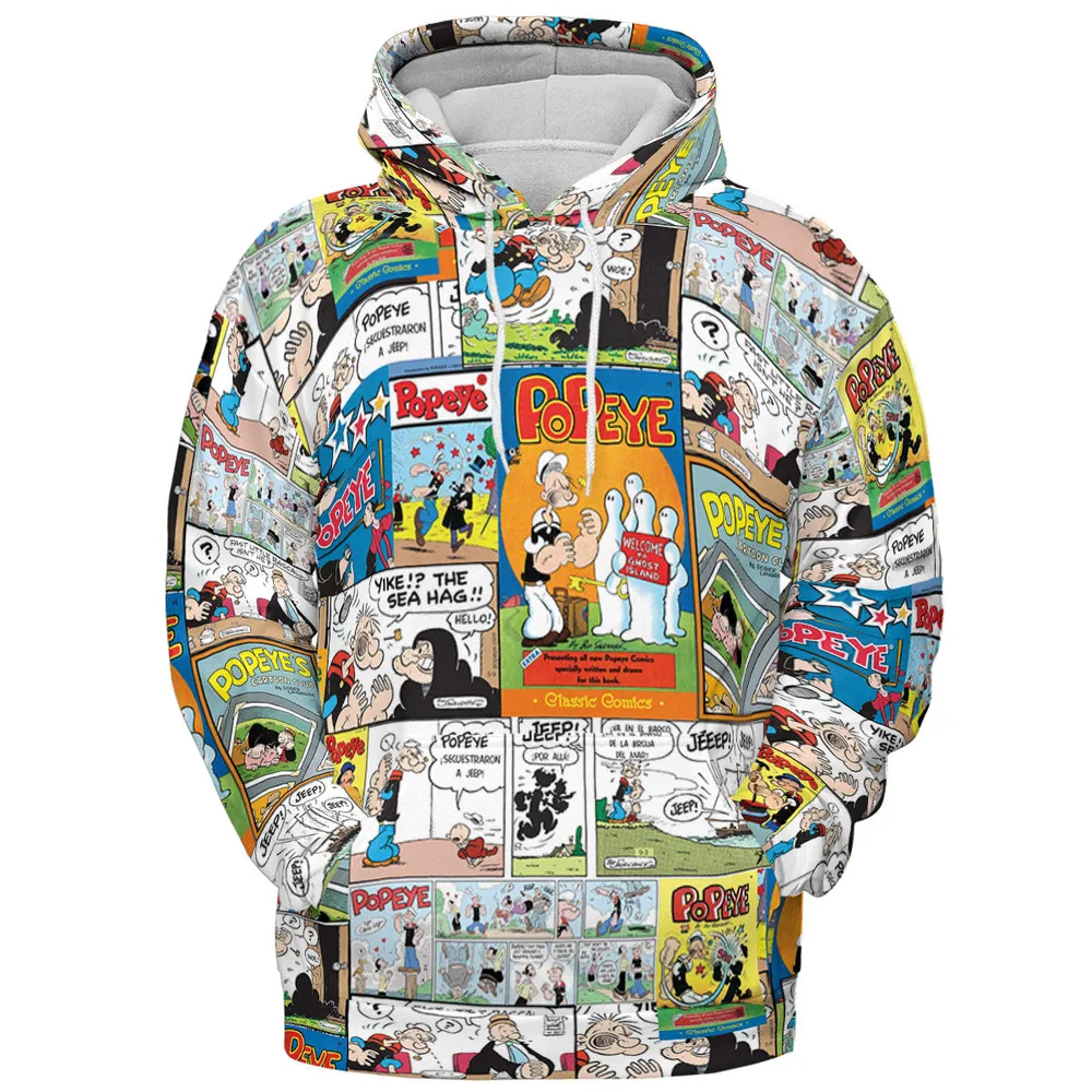 Olive Oyl Popeye Comic All-over Print Hoodie - 3
