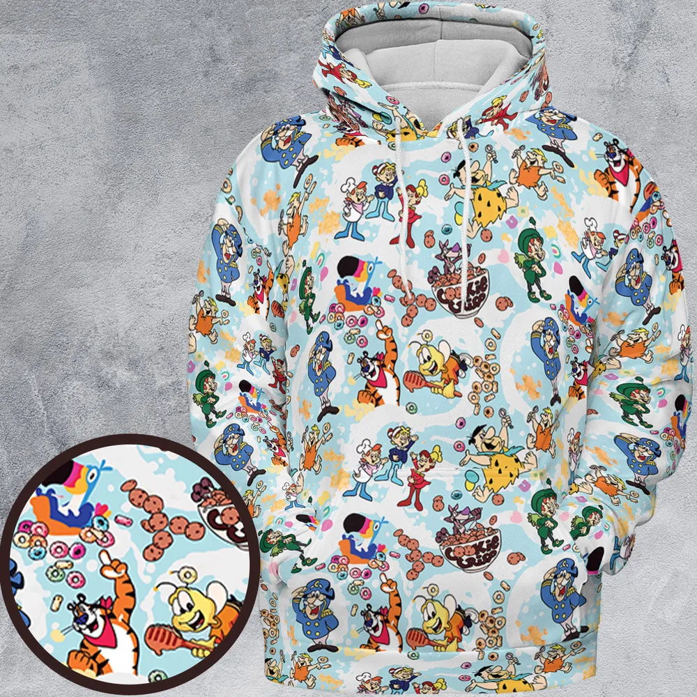 Cereal Favs Large Scale All-over Print Hoodie - 2