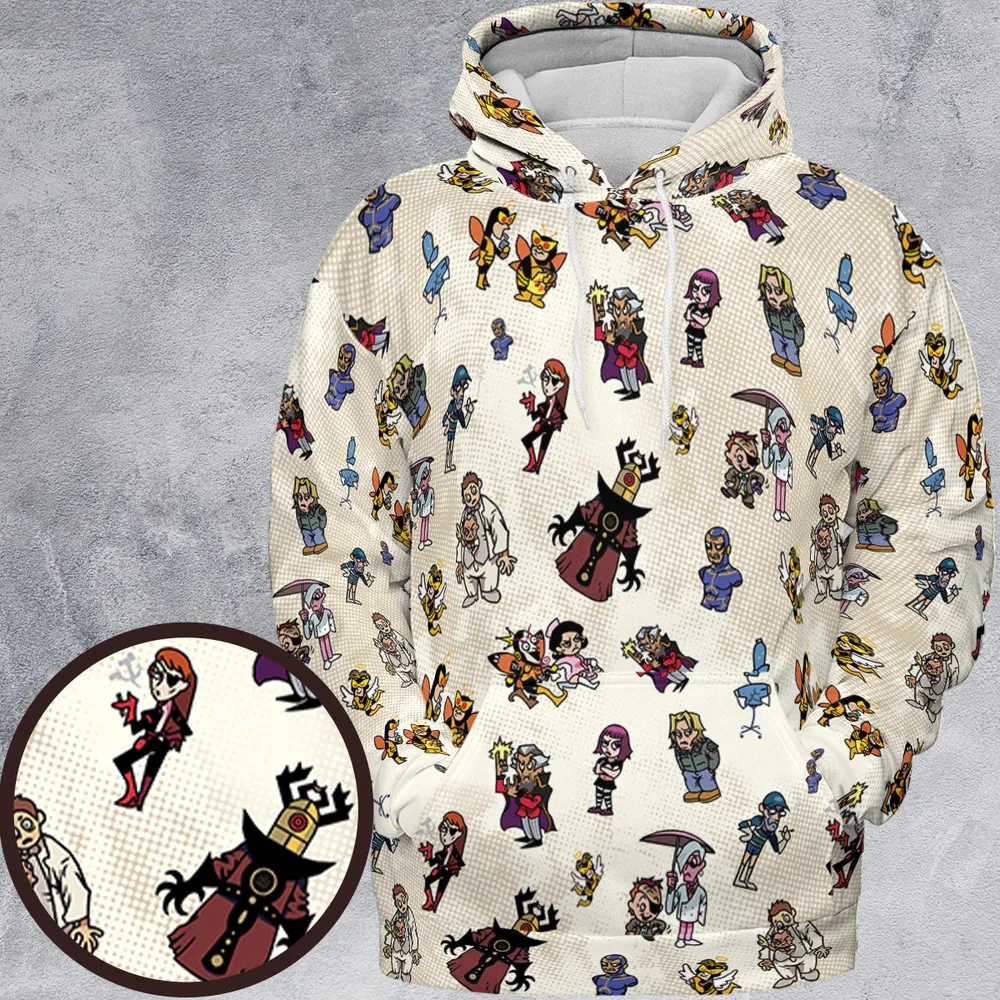 V Is For Venture The Venture Bros Villains All-over Print Hoodie - 2