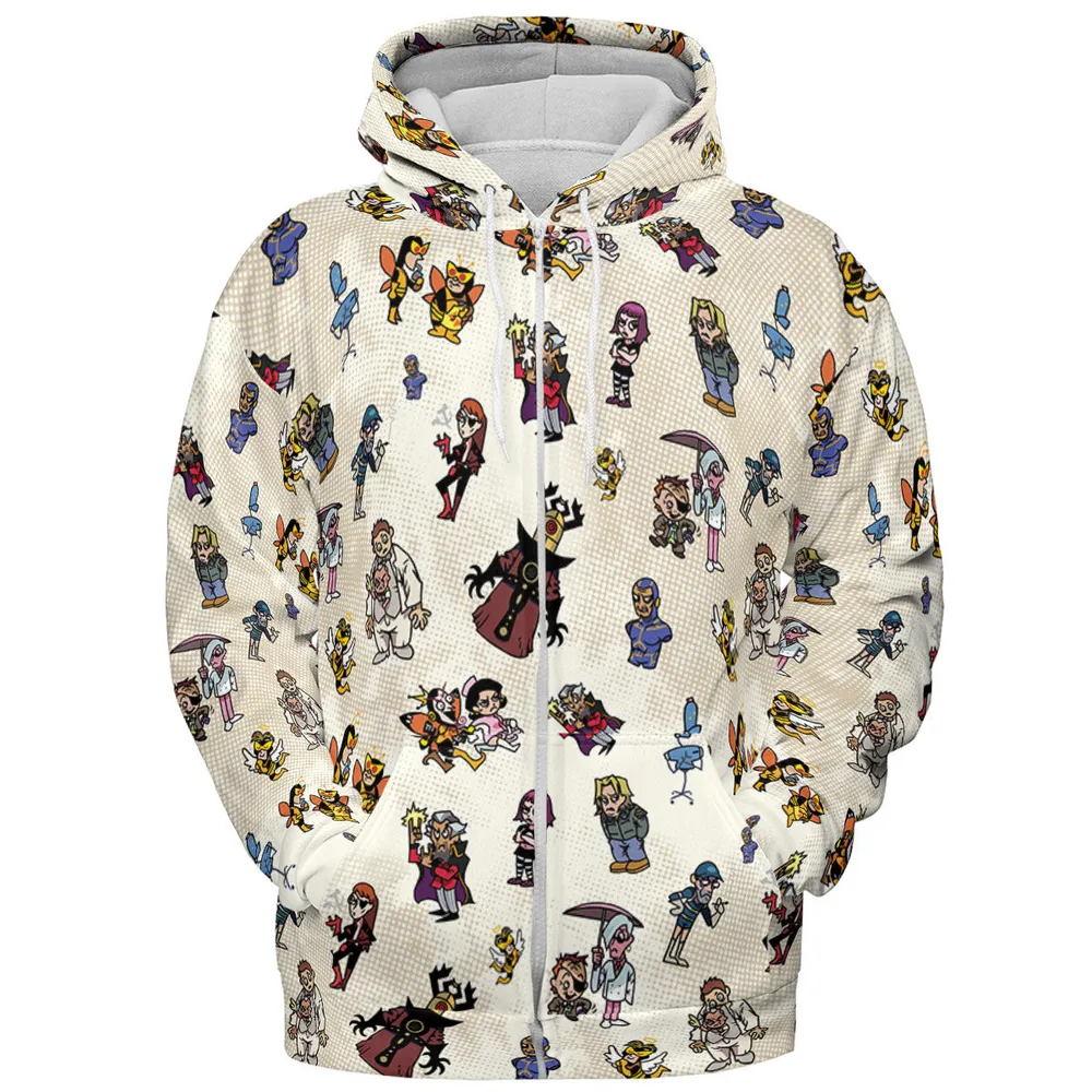 V Is For Venture The Venture Bros Villains All-over Print Hoodie - 4
