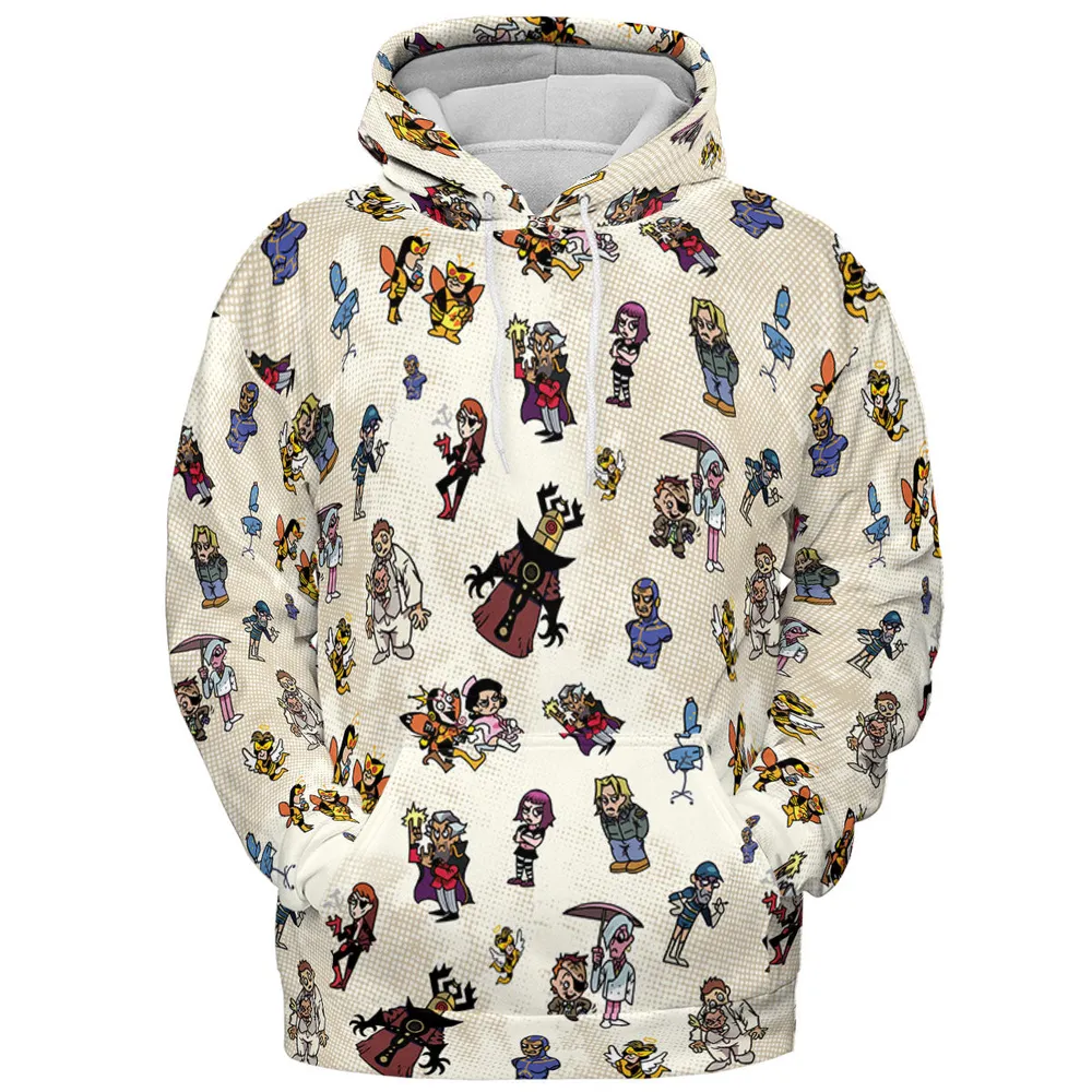 V Is For Venture The Venture Bros Villains All-over Print Hoodie - 3