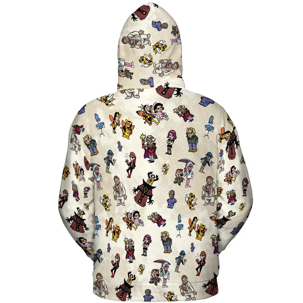 V Is For Venture The Venture Bros Villains All-over Print Hoodie - 5