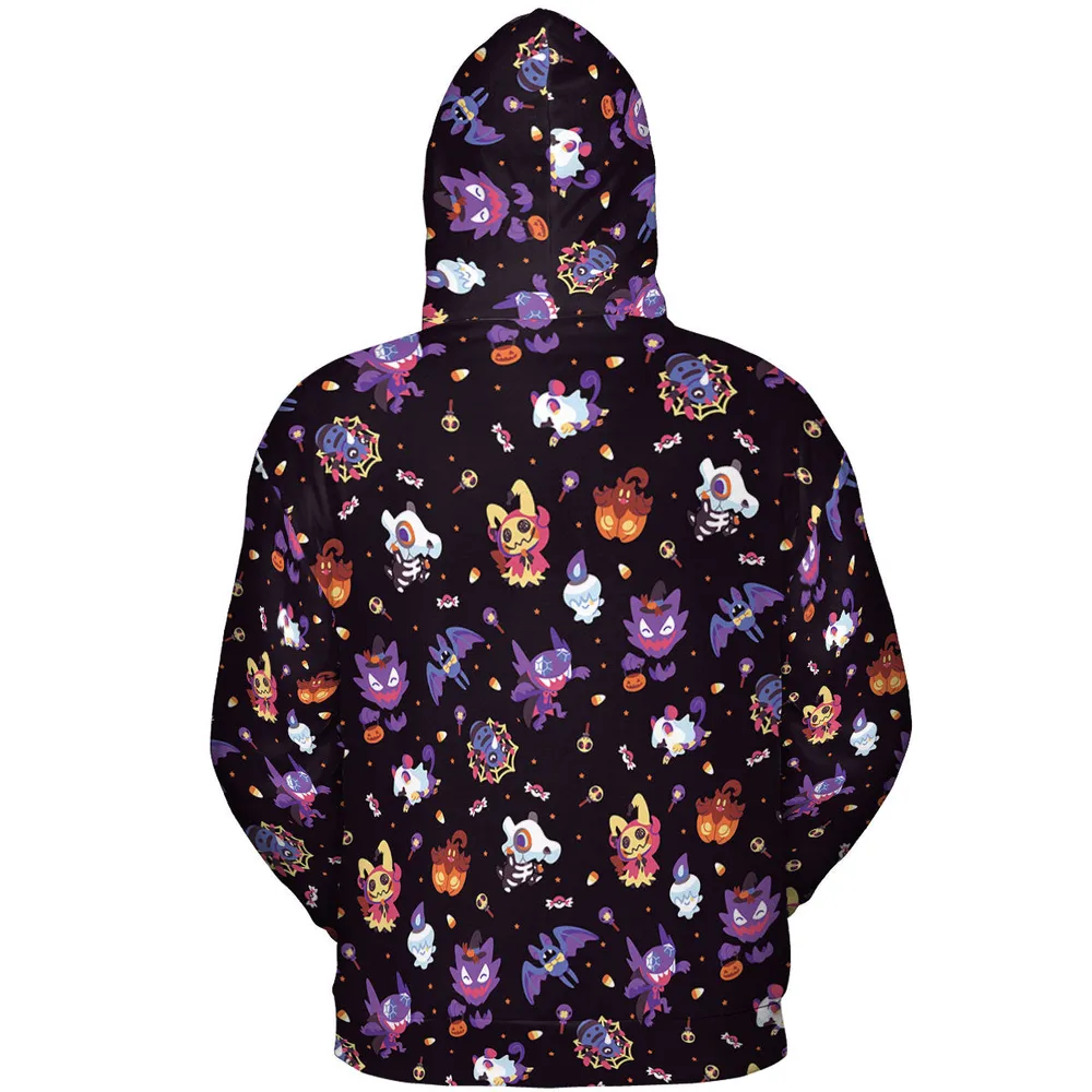 Trick or Treat Poke'ween Pokemon All-over Print Hoodie - 5