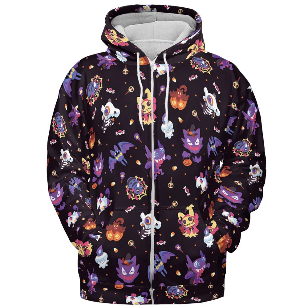 Trick or Treat Poke'ween Pokemon All-over Print Hoodie - 4