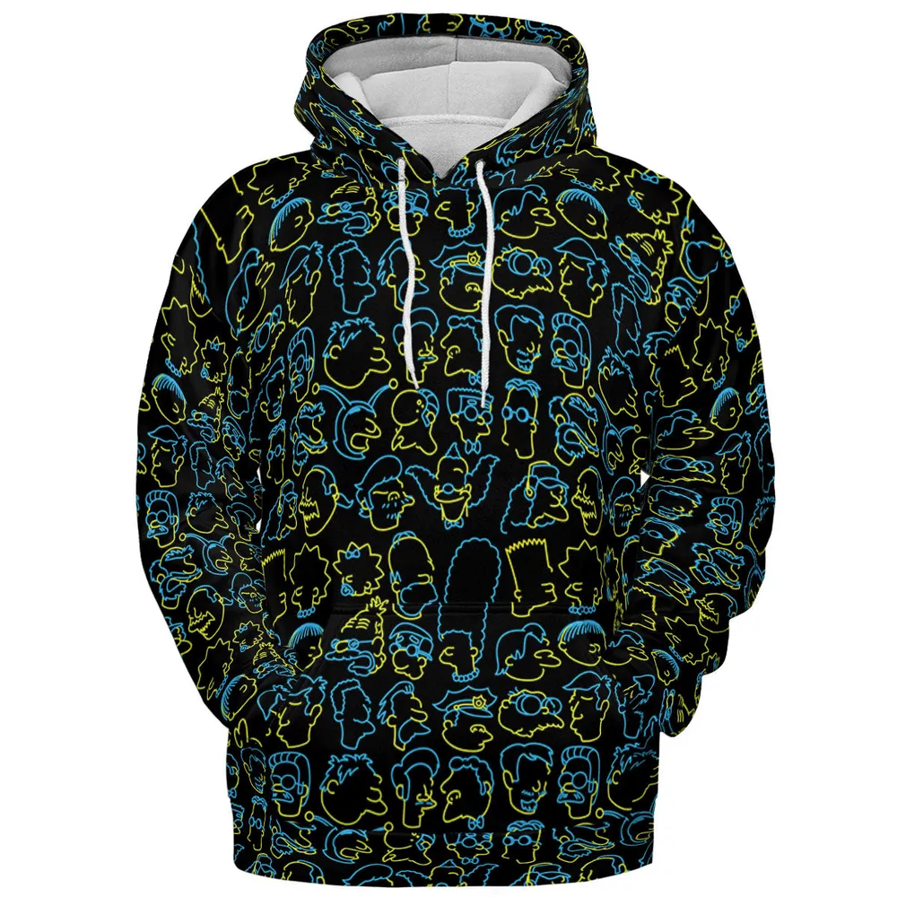 The Simpsons Neon All-over Print Hoodie - 3