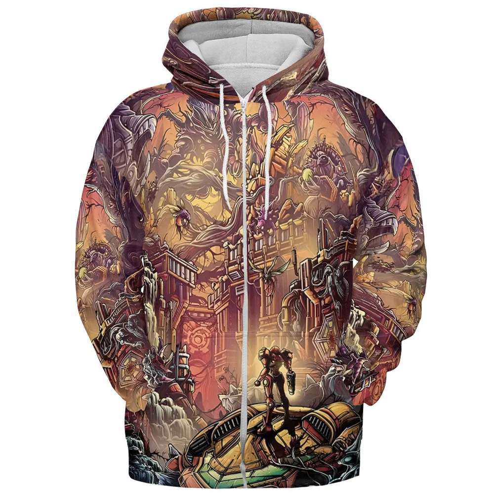 Metroid Prime All-over Print Hoodie - 4