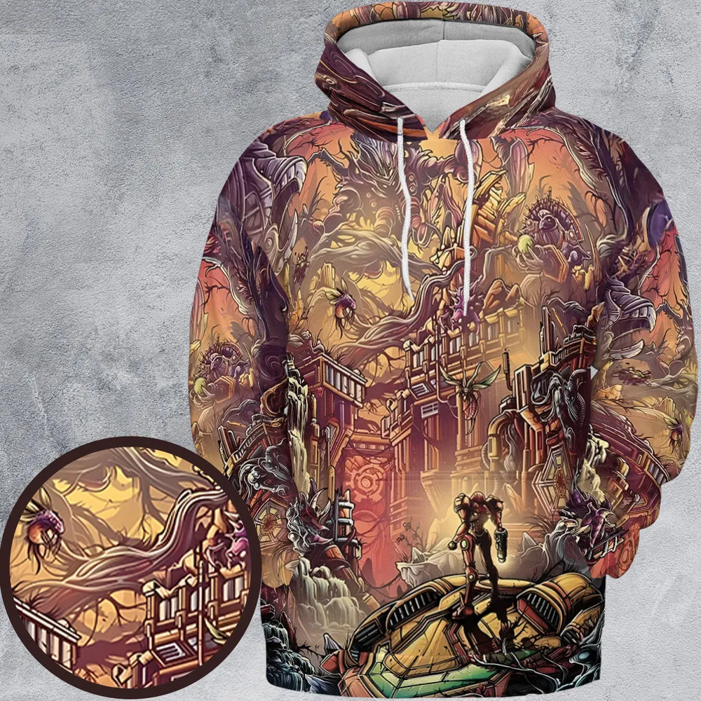 Metroid Prime All-over Print Hoodie - 2