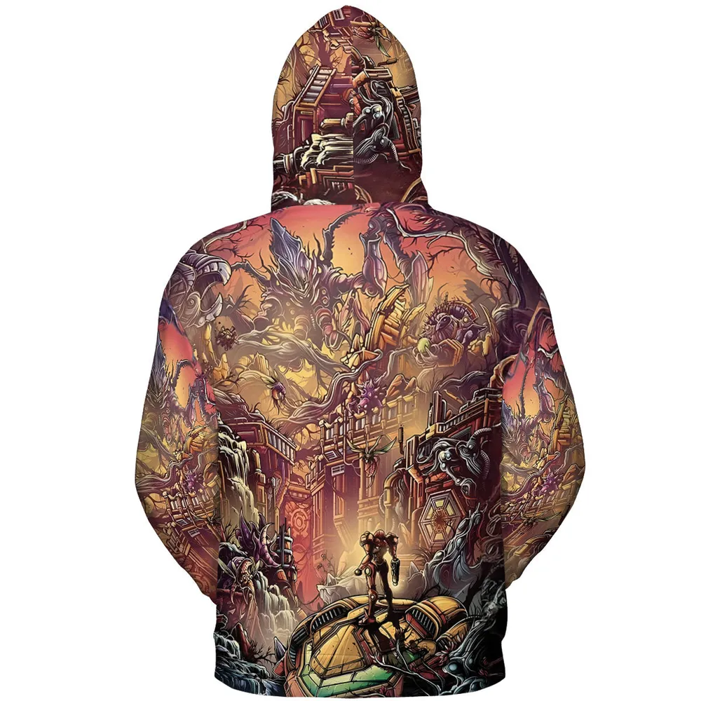 Metroid Prime All-over Print Hoodie - 5