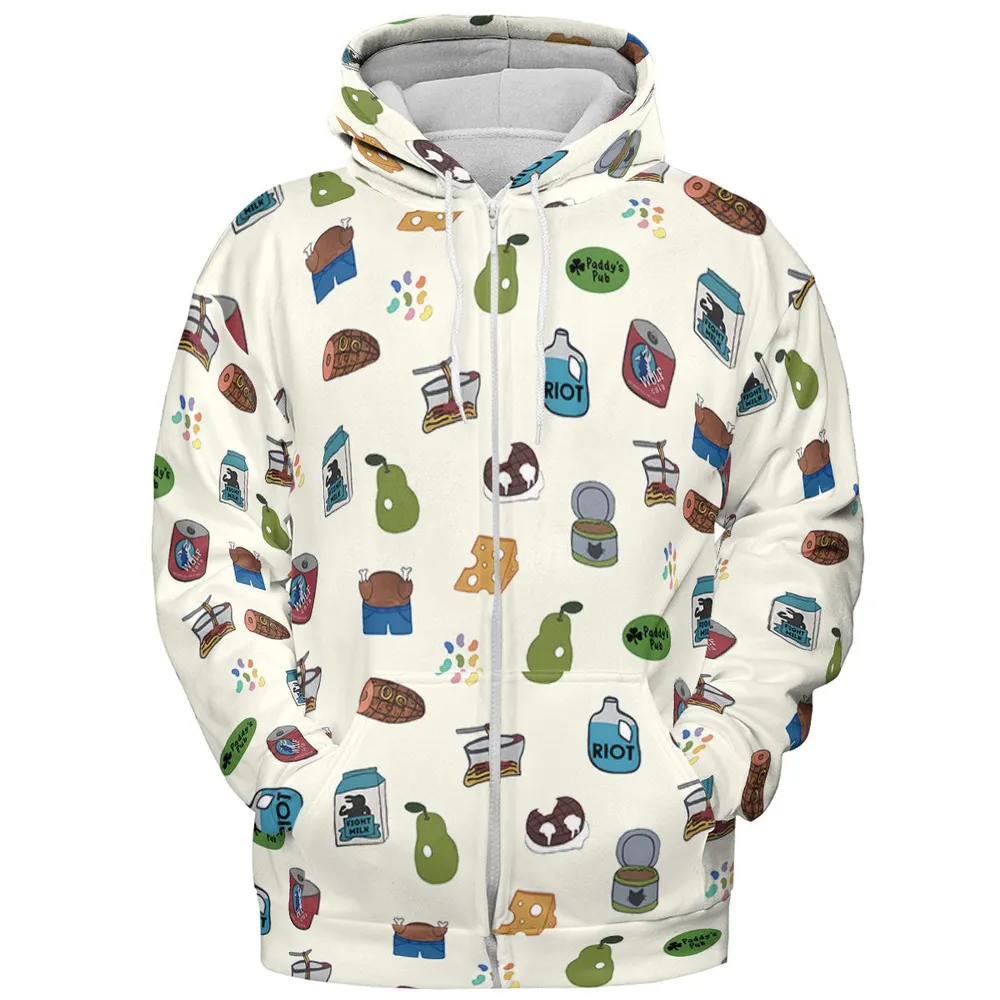 The Food of It's Always Sunny In Philadelphia All-over Print Hoodie - 4