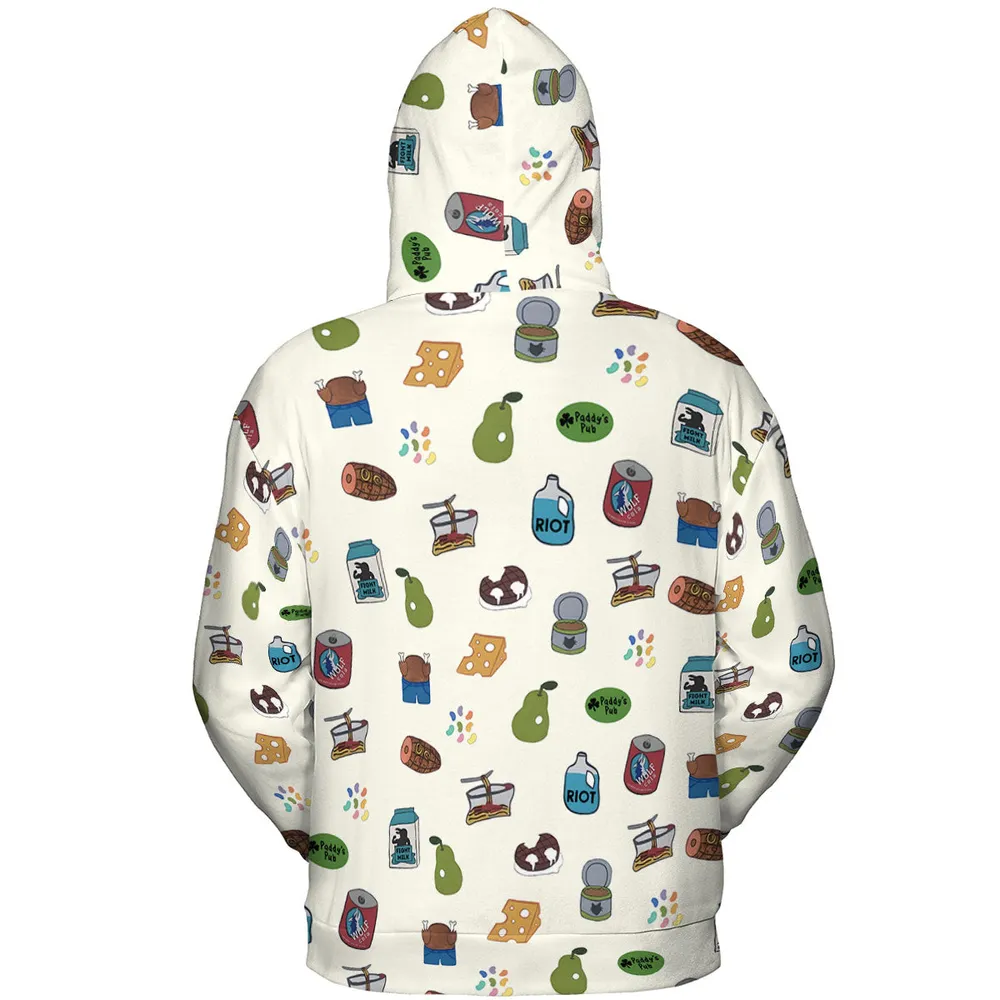 The Food of It's Always Sunny In Philadelphia All-over Print Hoodie - 5