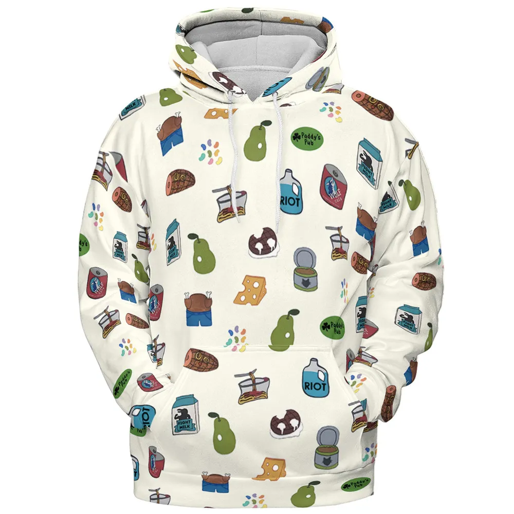 The Food of It's Always Sunny In Philadelphia All-over Print Hoodie - 3